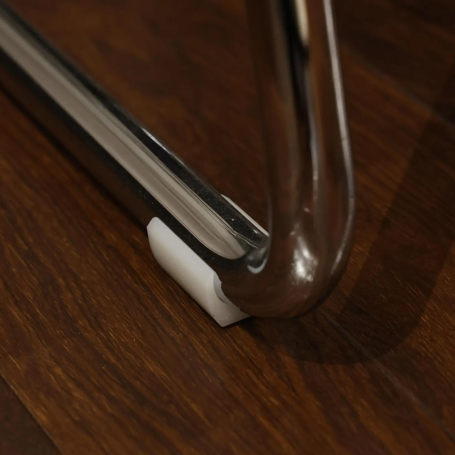 2er Set Stuhl Jimmy 0081 Geflecht Grau Gestell Metall Hochglanz Verchromt