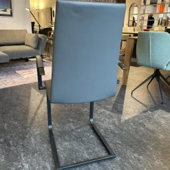 3er Set Stuhl Karma Leder Toledo Anthrazit Gestell Flachstahl Schwarz Mit Und Ohne Armlehnen