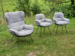 2er Set Stuhl Leyasol High Stoff Lopi Cloud Drahtgestell ME001 Schwarz Mit Kunststoffgleitern