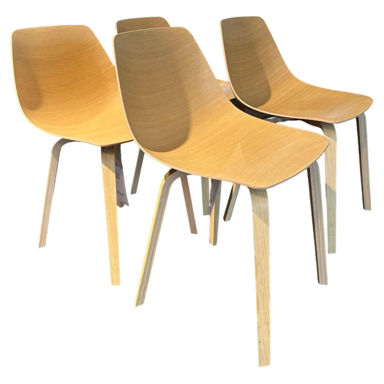 4-er Set Stuhl Miunn S164VS Eiche Gebleicht