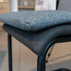 4-er Set Stuhl My Derby Stuhl Freischwinger Schwarz 224 Stoff Celina