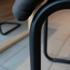 4-er Set Stuhl My Derby Stuhl Freischwinger Schwarz 224 Stoff Celina