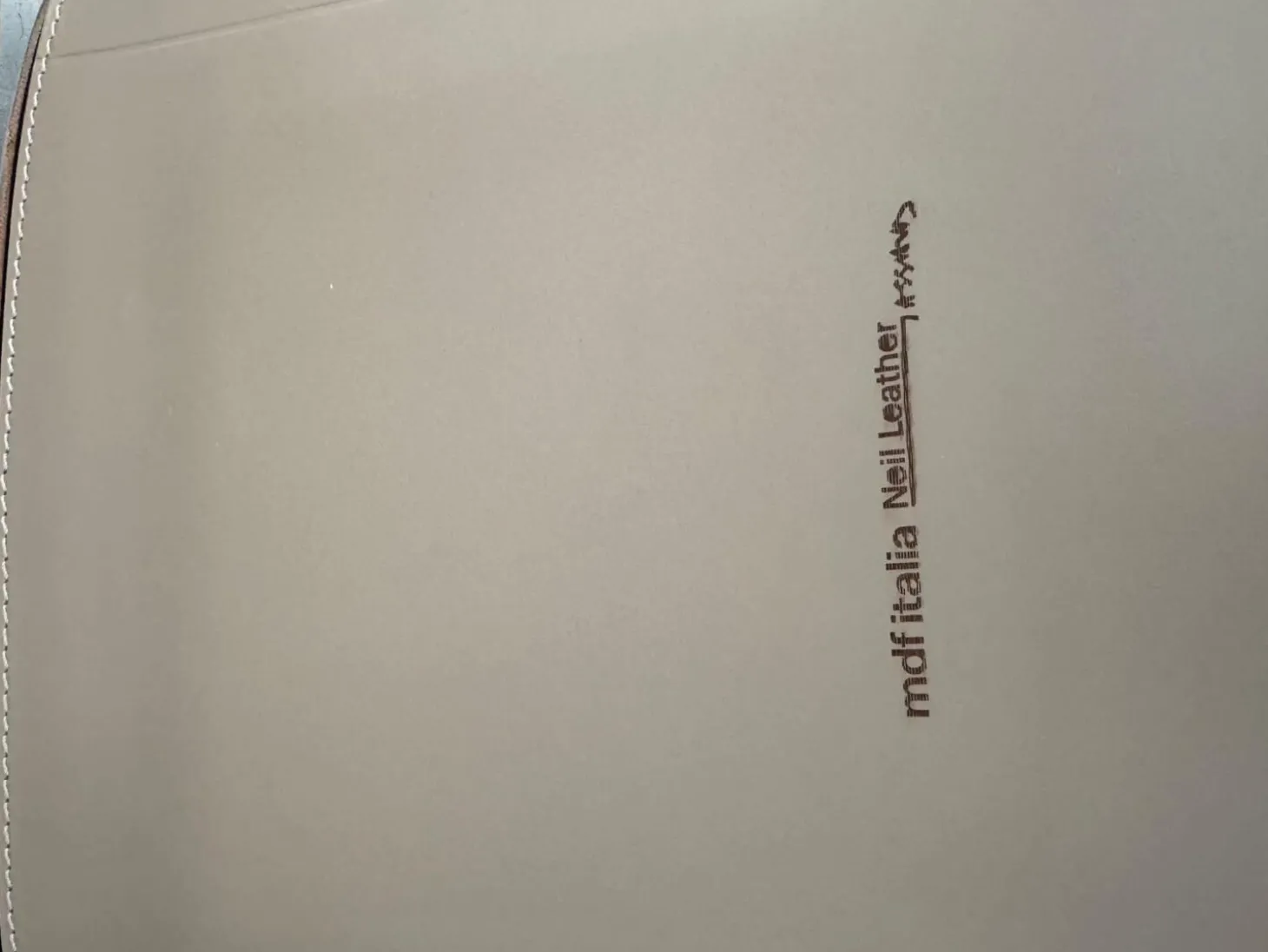 6er Set Stuhl Neil Leder Saddle Tortora 29 Braun Beige Gestell Metall Schwarz Chrom