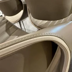 4-er Set Stuhl Perillo Leder Royal Reed Vierfußgestell Aluminium