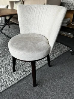 4er Set Stuhl Polo Dining Chair Swivel Bezug Stoff Toyo 1 1381 072 Beige Gestell Walnuss Natur Wenge