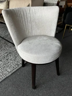 4er Set Stuhl Polo Dining Chair Swivel Bezug Stoff Toyo 1 1381 072 Beige Gestell Walnuss Natur Wenge