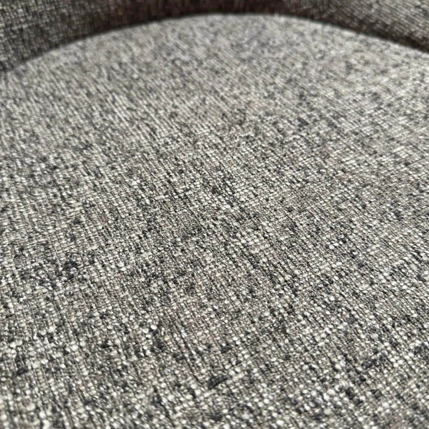 2er Set Stuhl Sheru 1430 C Stoff Talent 10787896 Grau Rücken Leder Rodeo Soft 1417 Pebble Grau Braun Füße Eiche Alurahmen Schwarz