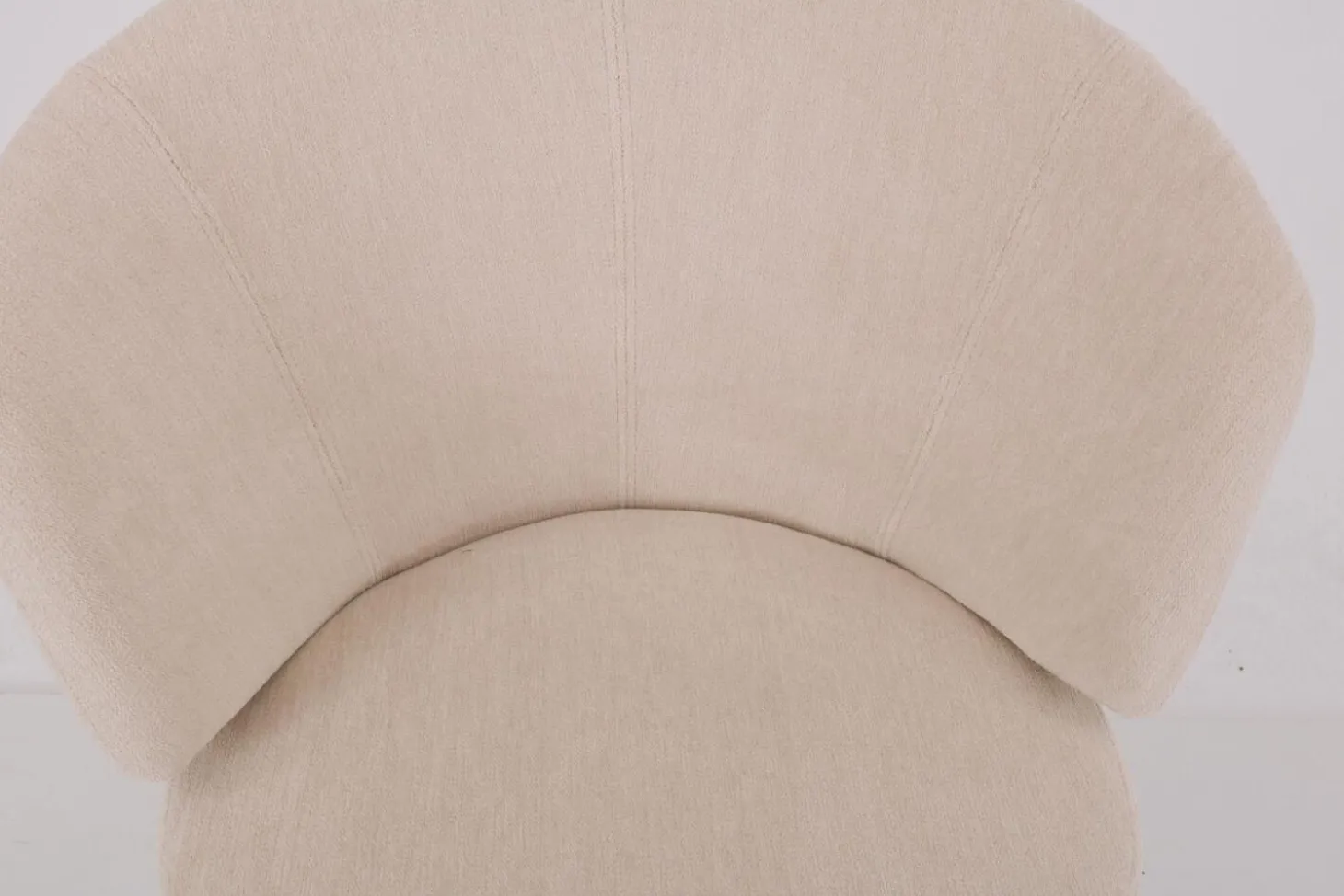 3er Set Stuhl Trick Stoff U2382G Weiß Beige Gestell Draht Schwarz Inklusive Drehbeschlag