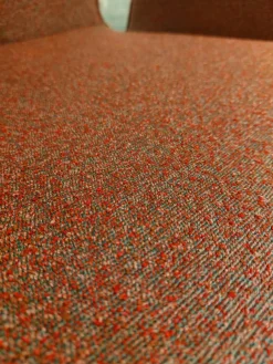 6er Set Stuhlgruppe Blake Four Innen Stoff Shock SHO300 Bordeaux Rot Außen Leder Tendens LD1400 Lava Grau Braun Gestell Metall Pulverbeschichtet Anthrazit