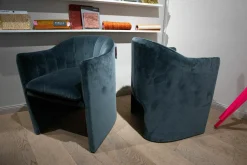 2er Set Stuhlsessel Loafer Stoff Velvet 10 Twilight Grau Gestell Schwarz