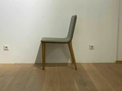 4-er Stuhlgruppe Pit x16 Grau Füße Holz Lackiert