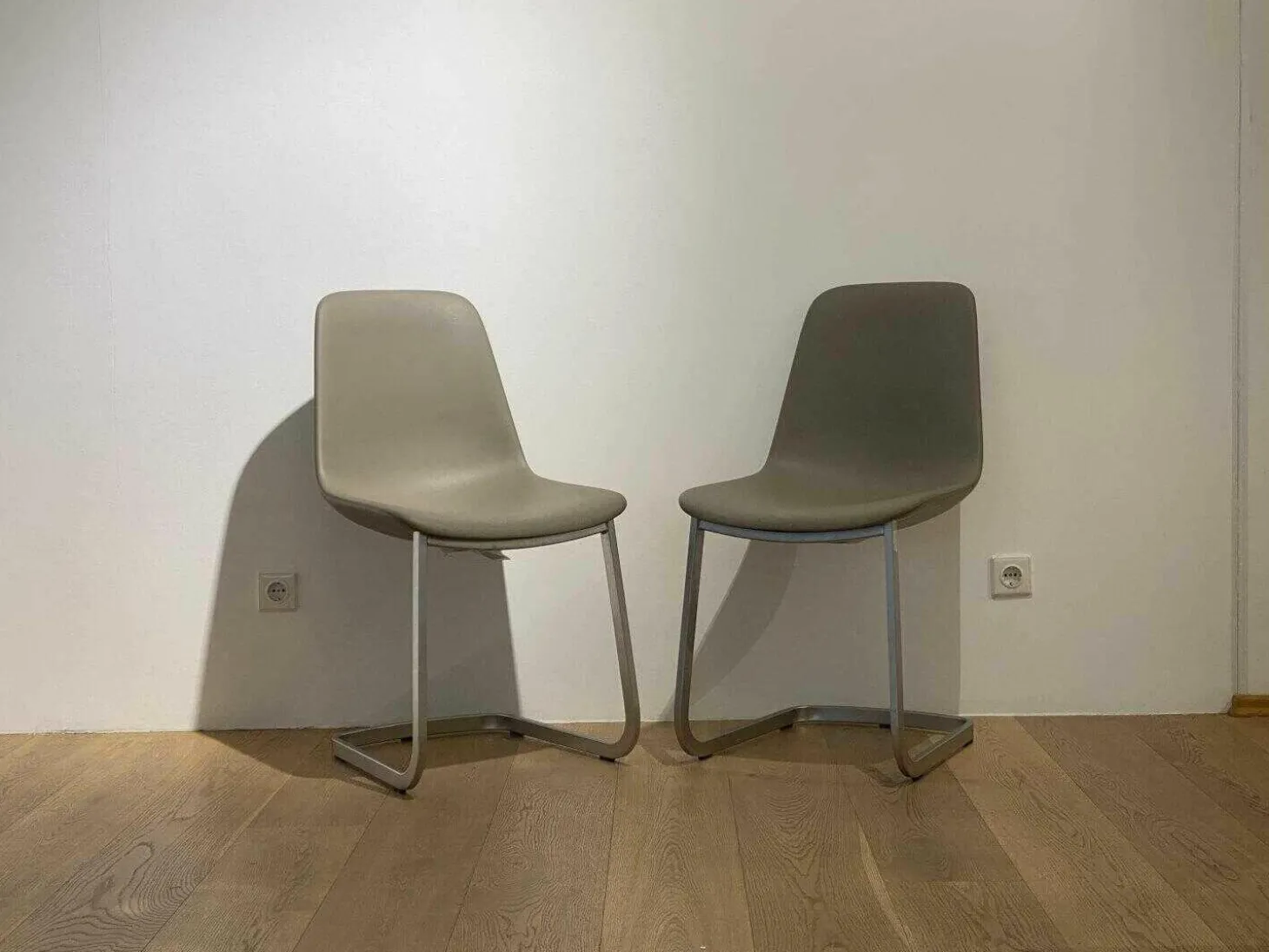 2-er Stuhlgruppe Step x16 Grau