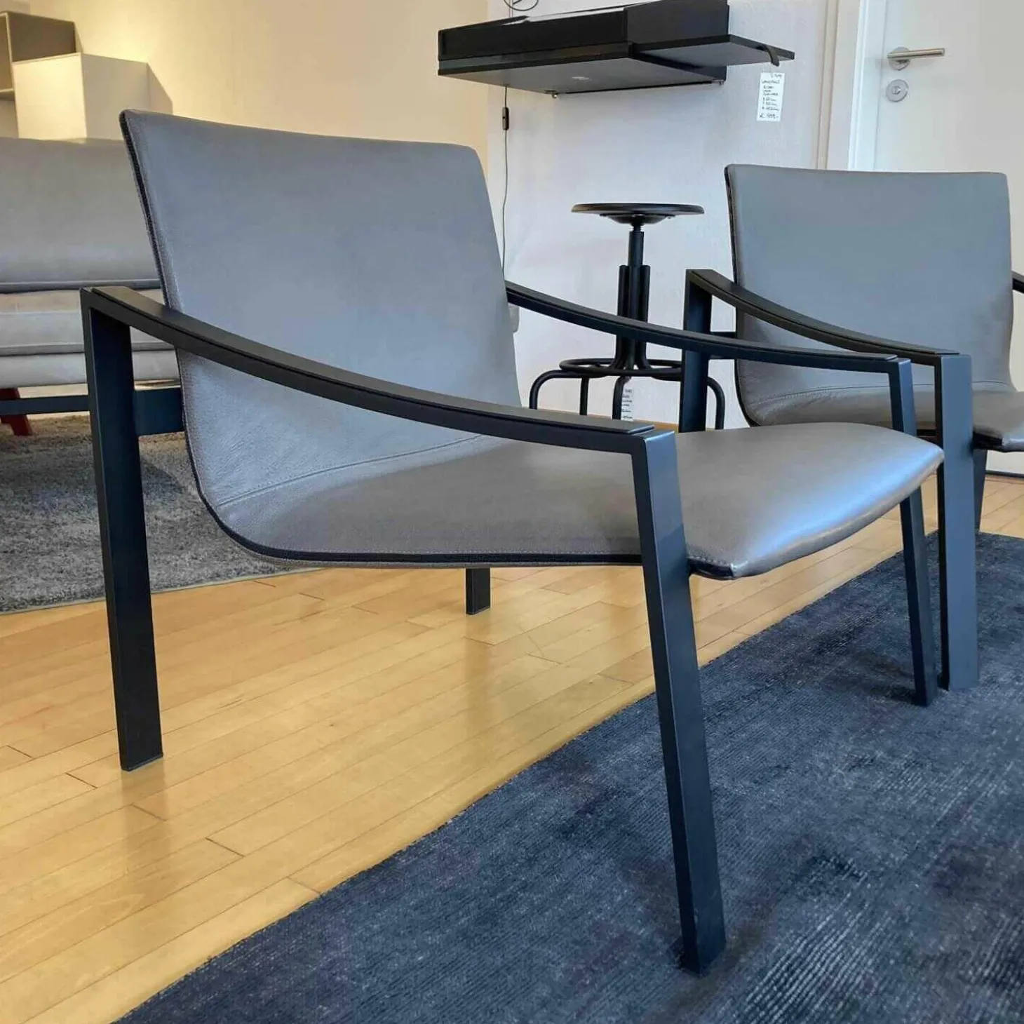 2er-Set Armlehnstuhl Allure APO 1 Leder Dunkelbeige