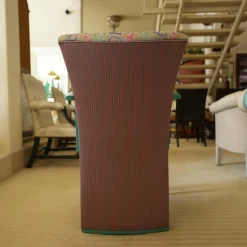 2er-Set Armlehnstuhl Extra Stoff Mehrfarbig Lack Hochglanz Grün