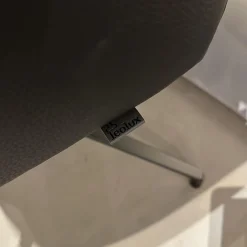 6er-Set Armlehnstuhl Mara Cruz Leder Senso 1000 Schwarz Gestell Metall Epoxy Granite Anthrazit Matt