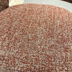 6er-Set Armlehnstuhl WK 708 Stoff JAB A91062 Rosa Und Leder Granada Steel Grau Drehgestell Schwarz