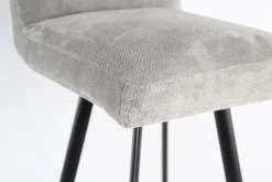 3er-Set Barhocker Greg Sitzhöhe 80cm Stoff Beloved Grau