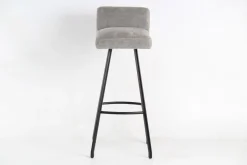 3er-Set Barhocker Greg Sitzhöhe 80cm Stoff Beloved Grau