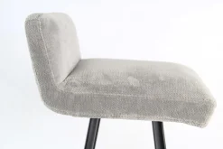 3er-Set Barhocker Greg Sitzhöhe 80cm Stoff Beloved Grau