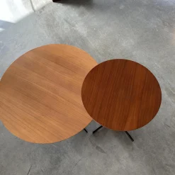 2er-Set Beistelltisch Bob Canaletto Nussbaum Braun