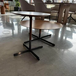 2er-Set Beistelltisch Bob Canaletto Nussbaum Braun