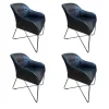 4er-Set Caspar Chair Leder Treviso Black Schwarz Gesell Schwarz