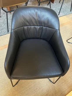 4er-Set Caspar Chair Leder Treviso Black Schwarz Gesell Schwarz