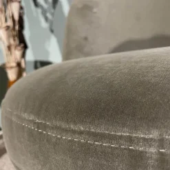 2er-Set Club-Sessel 562 Stoff 18.222 Beigegrau Vierfuß Holz Massiv H98 Eiche