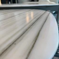 2er-Set Couchtisch Heath Marmor Zembrino Gestell Holz Creme