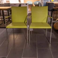 2er-Set Kosmos II Armlehnstuhl Leder Apple 2-38 Grün