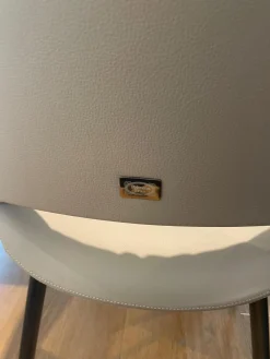 2er-Set Nice Leder 40 Cachemire Beige Füße Braun Lackiert