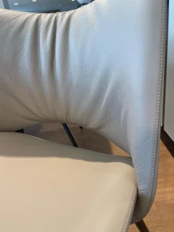 2er-Set Nice Leder 40 Cachemire Beige Füße Braun Lackiert