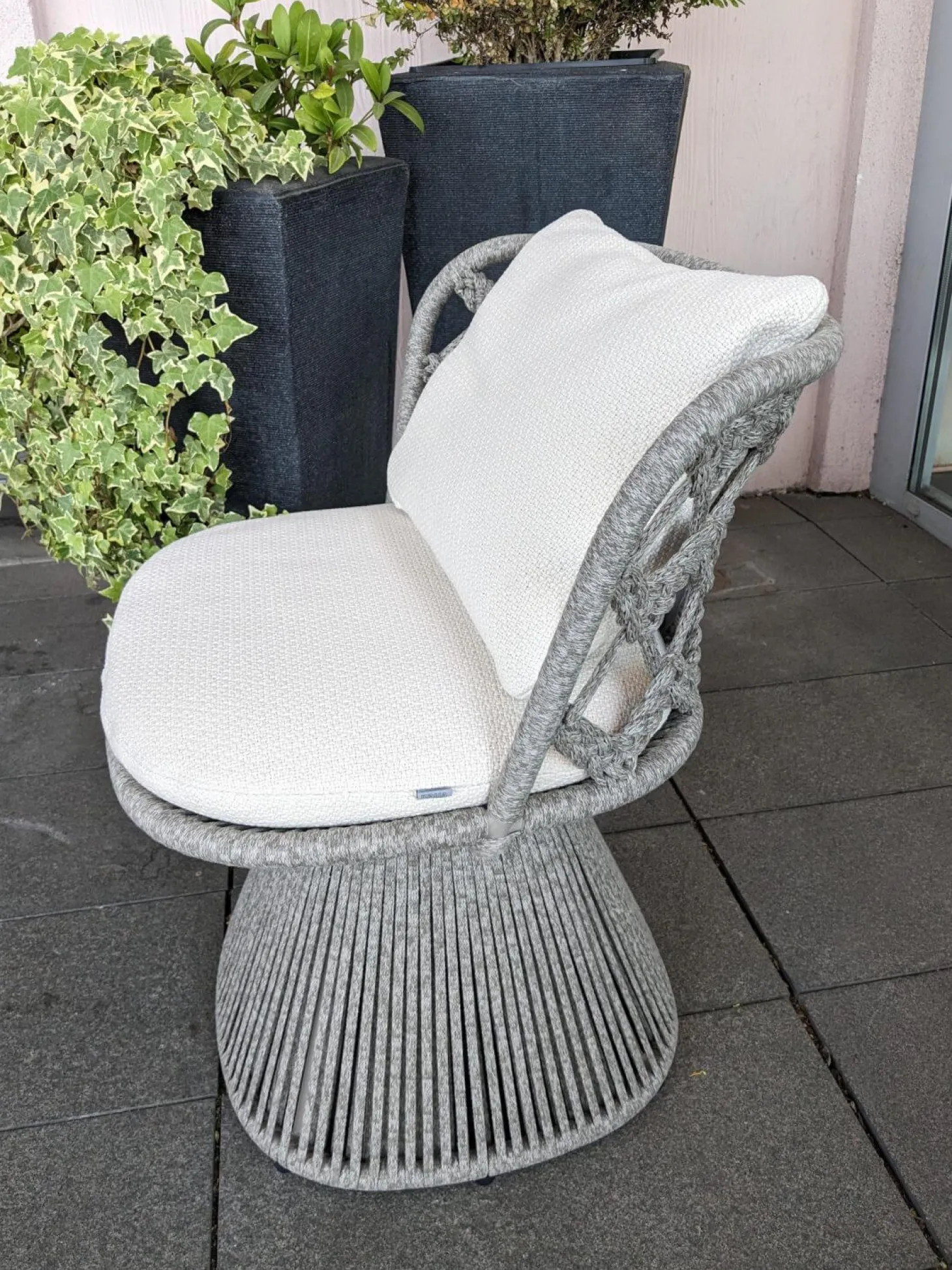 6er-Set Outdoorstuhl Flair Stoff Lola Weiß