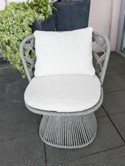 6er-Set Outdoorstuhl Flair Stoff Lola Weiß