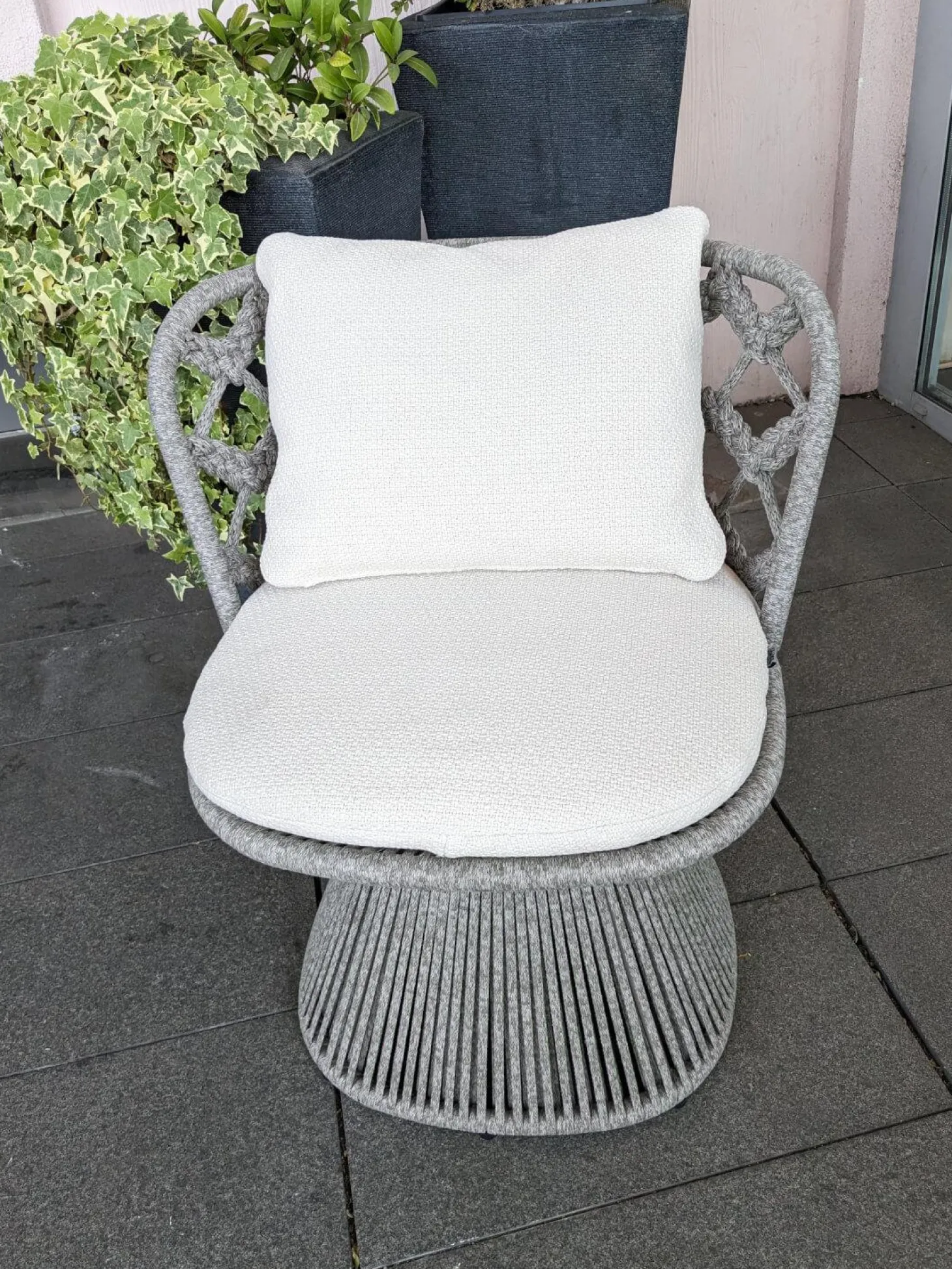 6er-Set Outdoorstuhl Flair Stoff Lola Weiß