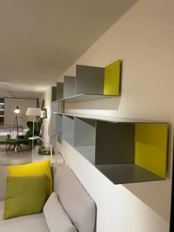 2er-Set Regale Mell L-Regal U-Regal Mattlack Rauch Grau M28 Zitrone M93