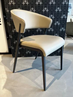 2er-Set S500 Leder 5122 Sand Gestell Anthrazit