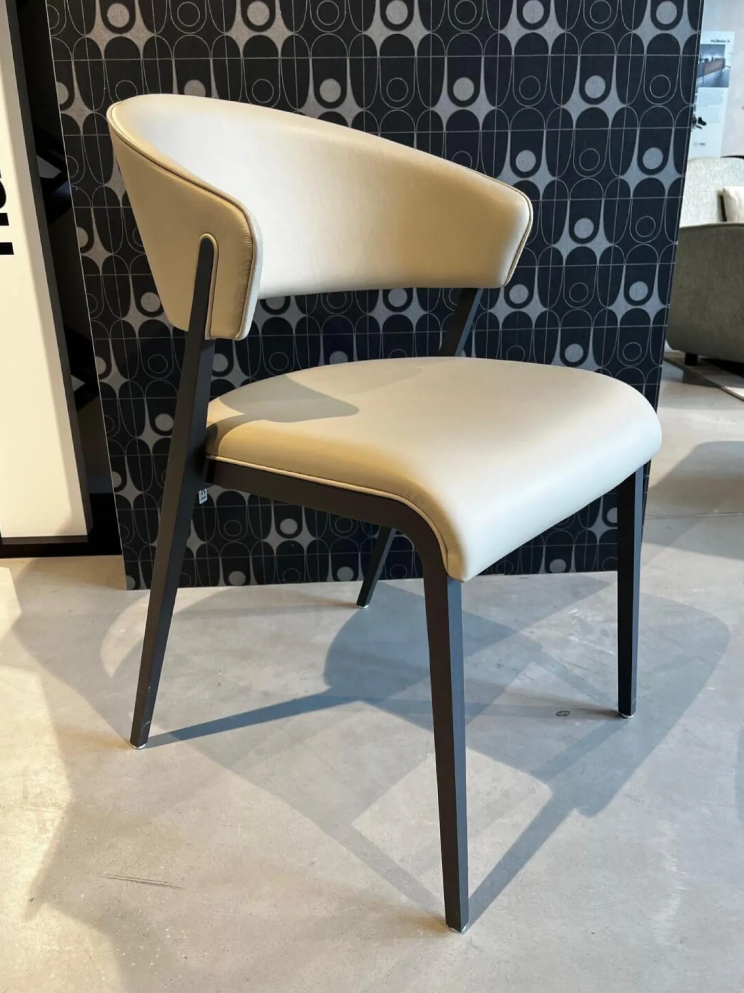 2er-Set S500 Leder 5122 Sand Gestell Anthrazit