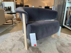 2er-Set Sessel 571 Back Wing Stoffgruppe 0 Velours Grau (auch als Einzelstück zu verkaufen)