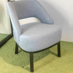 2er-Set Sessel Alf Eiche Schwarz Stoff 401 Casual 58 Light Blue