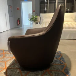 2er-Set Sessel Cantate Leder Raffino 210 Mustang Fuß Stahl Epoxy E2200 Nuit