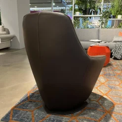 2er-Set Sessel Cantate Leder Raffino 210 Mustang Fuß Stahl Epoxy E2200 Nuit