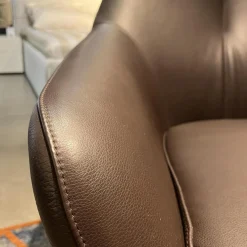 2er-Set Sessel Cantate Leder Raffino 210 Mustang Fuß Stahl Epoxy E2200 Nuit