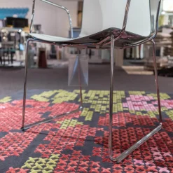 2er-Set Stühle Catifa 46 Kufengestell Polyprophylen Zweifarbig PO00217 Minz/Weiß Stahl CRO Verchromt