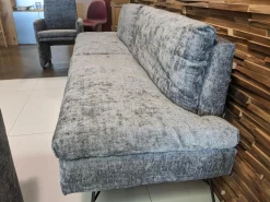 2er-Set Stühle mit Bank WK790/791 Stoff B3094 Basalt Grau