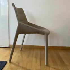 4er-Set Stühle OSE1 Nubukleder Beige