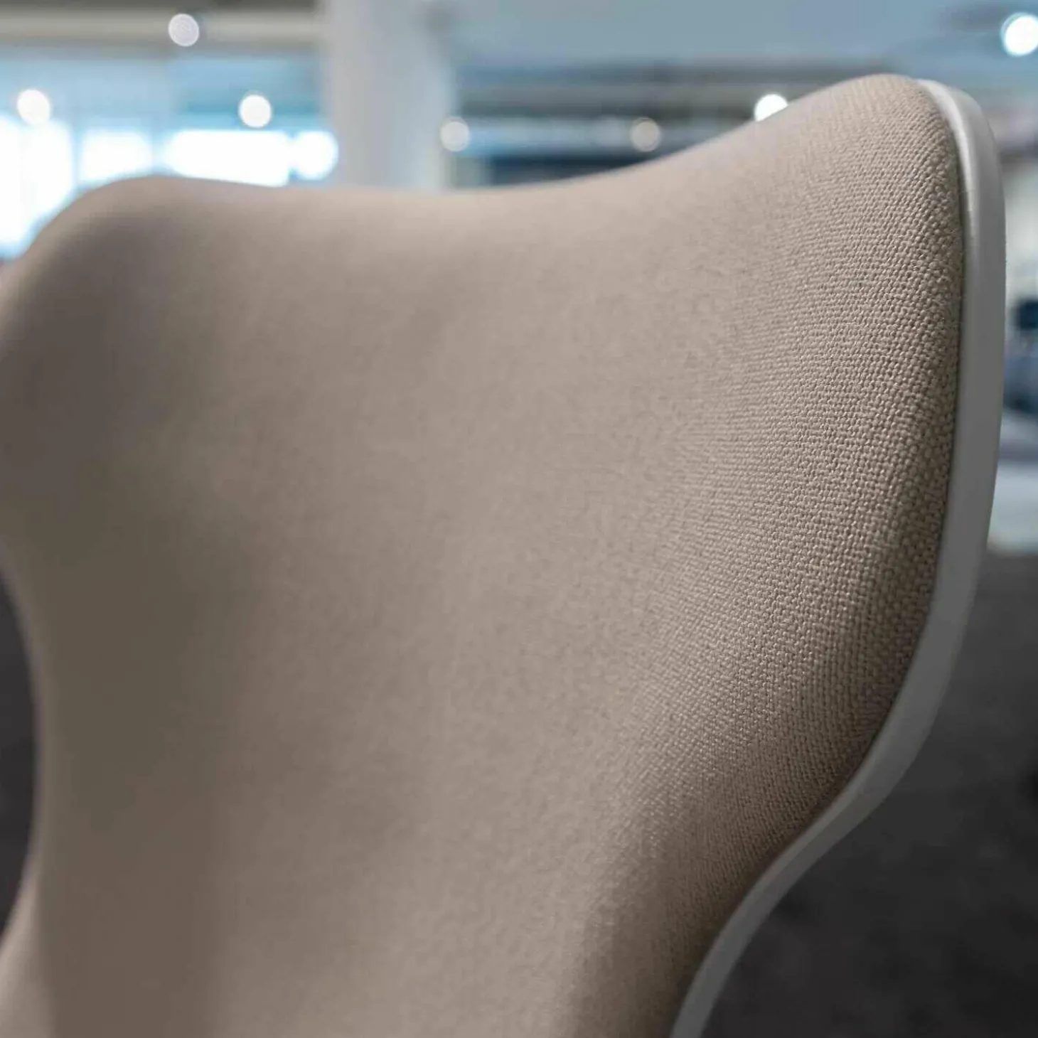 2er-Set Stühle Papilio Shell SH2I Holz Schale Weiß 0116B Stoff EBE Bastfarben 2429102