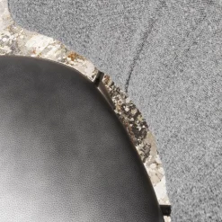 2er-Set Stuhl Alvaro Nordic Rücken Bezug Stoff Ascot Graphite Sitz Leder Sauvage Anthrazit Gestell Struktur Schwarz