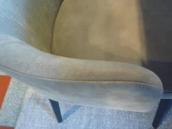 4er-Set Stuhl Back Me Up Leder Sepia L40 Beige Füße Schwarz