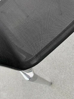 2er-Set Stuhl Bigframe Netzgewebe Schwarz Gestell Aluminium